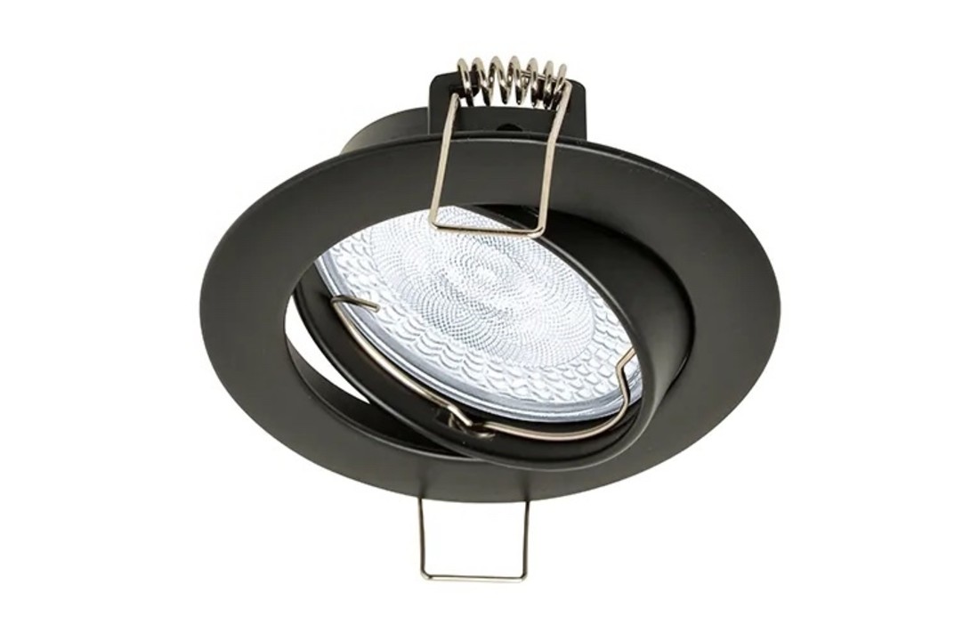 Led Spot Rhodos - Mat Zwart - Kantelbaar - Dimbaar