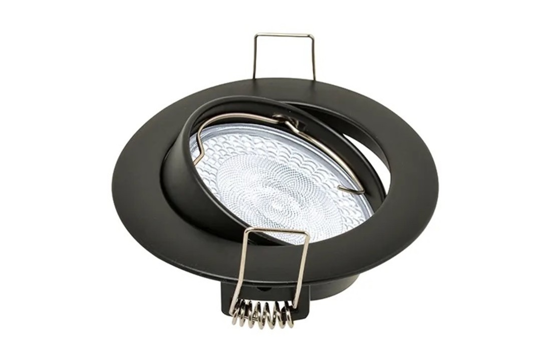 Led Spot Rhodos - Mat Zwart - Kantelbaar - Dimbaar