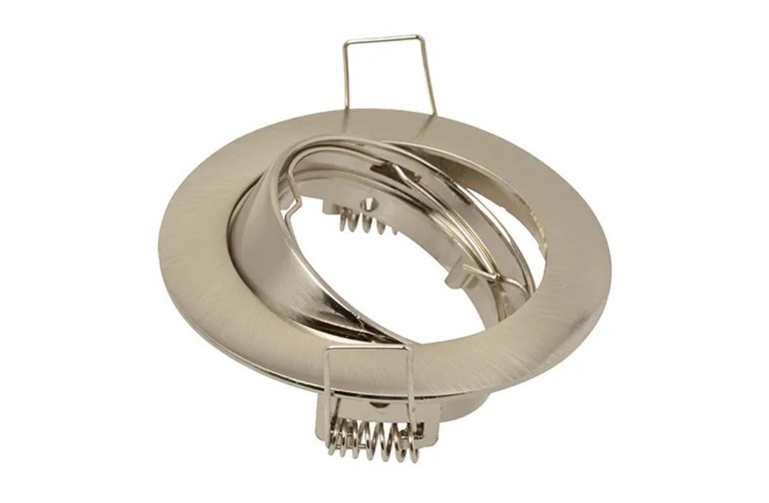 Led spot Rhodos - Geborsteld aluminium - Kantelbaar - Dimbaar