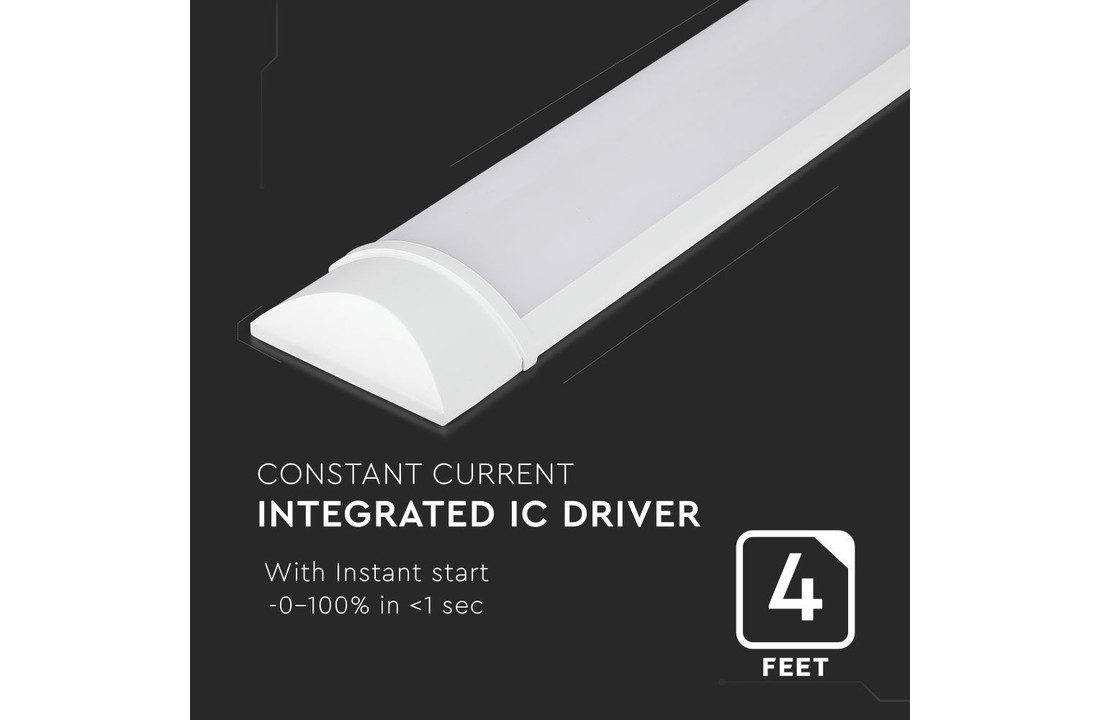 LED Batten 120 cm - 40W - 6000K - 4800lm - High Lumen