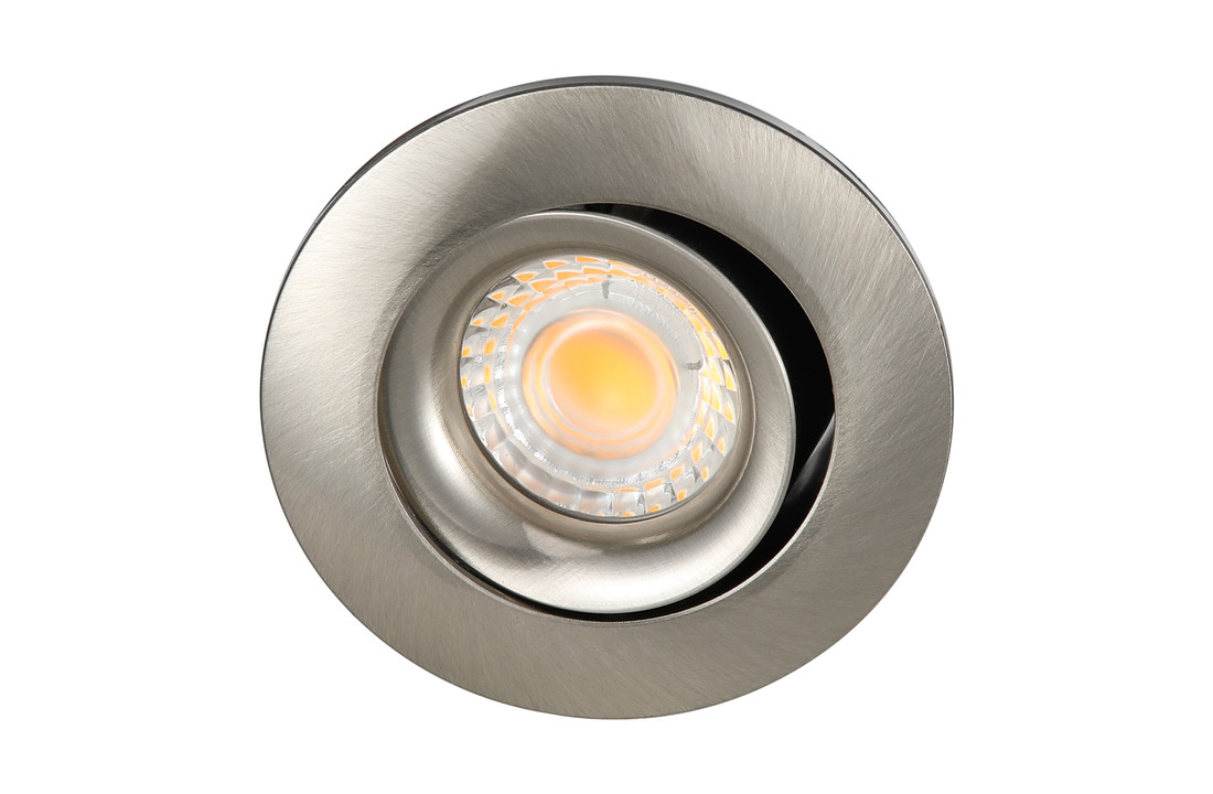Mini LED Inbouwspot Hugo - RVS Kleur - Dim to Warm - 20mm Inbouwdiepte