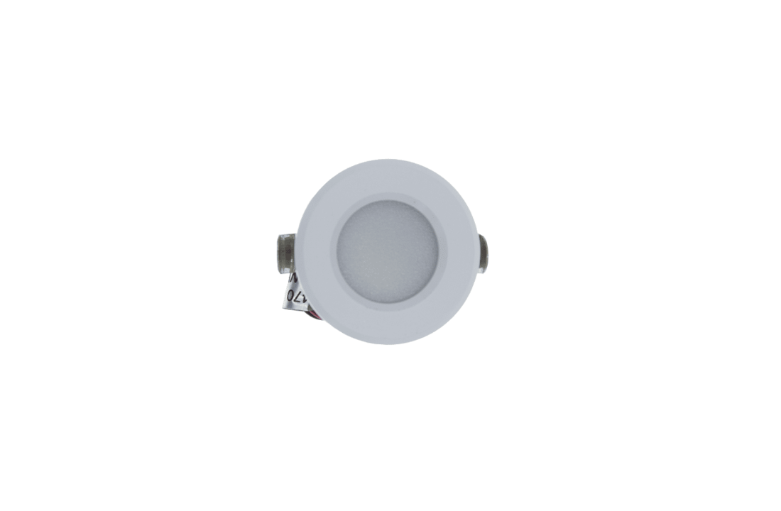 Mini LED Inbouwspot - 230V - 1,5W - Dimbaar - Mat Wit - Zonder trafo