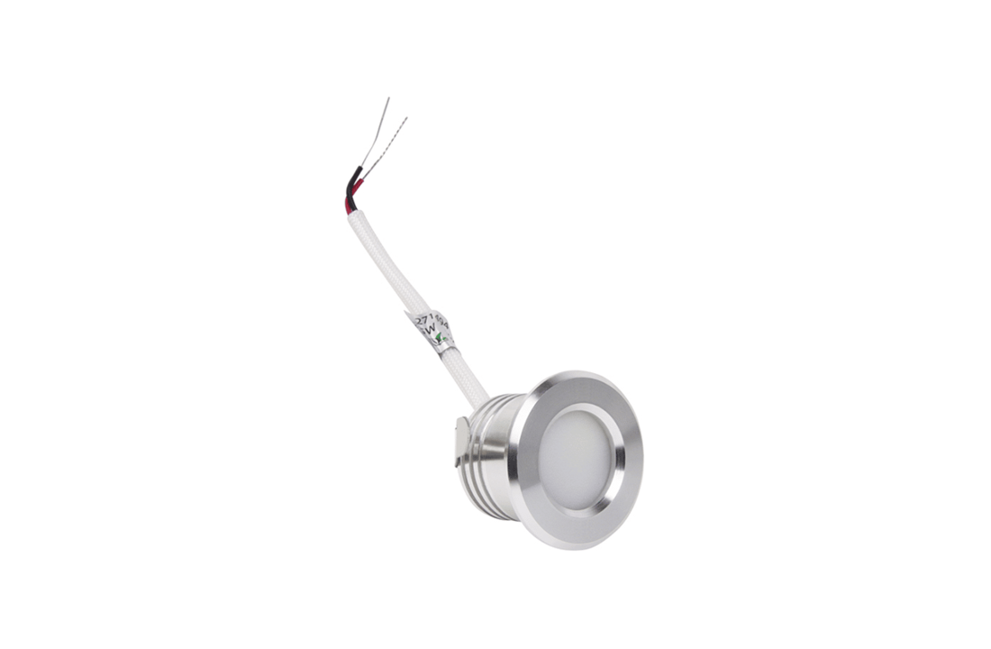 Mini LED Inbouwspot - 230V - 1,5W - Dimbaar - RVS - Zonder trafo