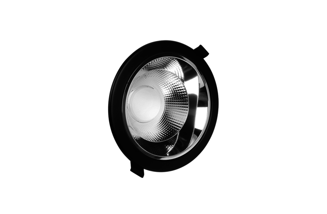 LED Downlight Reflector - Tri Color - 12 Watt - Zaagmaat Ø120MM - Zwart