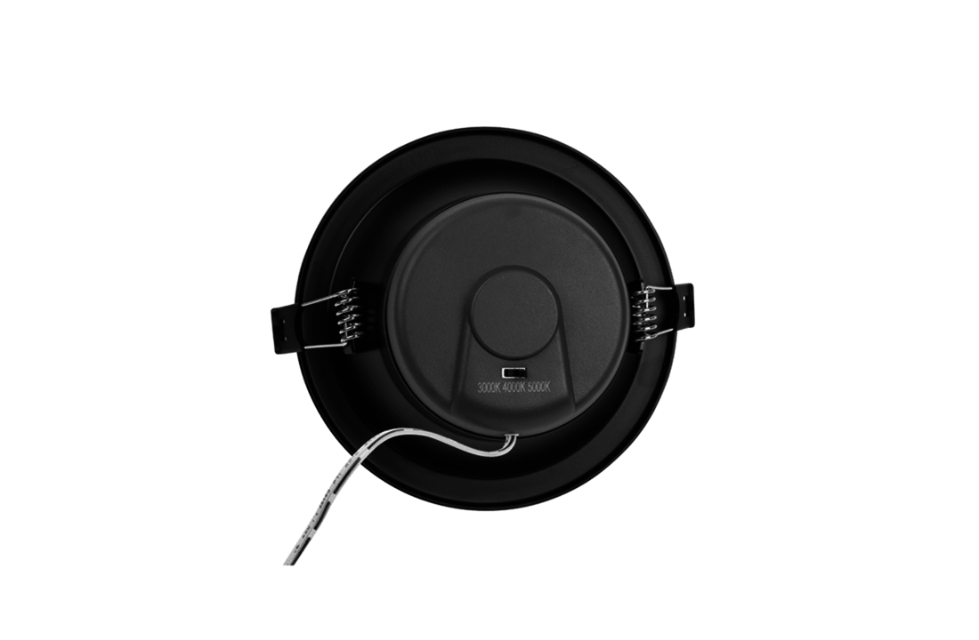 LED Downlight Reflector - Tri Color - 12 Watt - Zaagmaat Ø120MM - Zwart