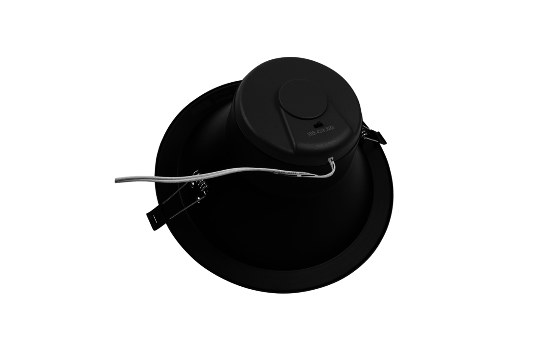 LED Downlight Reflector - Tri Color - 20 Watt - Zaagmaat Ø195MM - Zwart