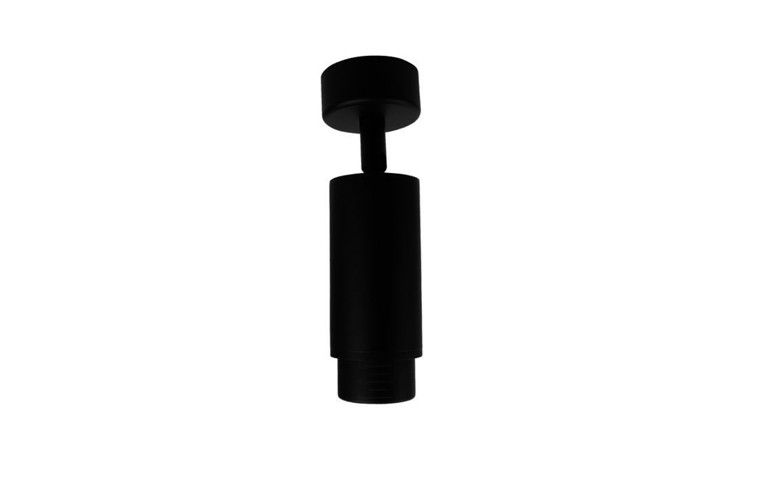 Led opbouwspot | GU10 fitting | Oberon | Zwart | Verstelbare Lens