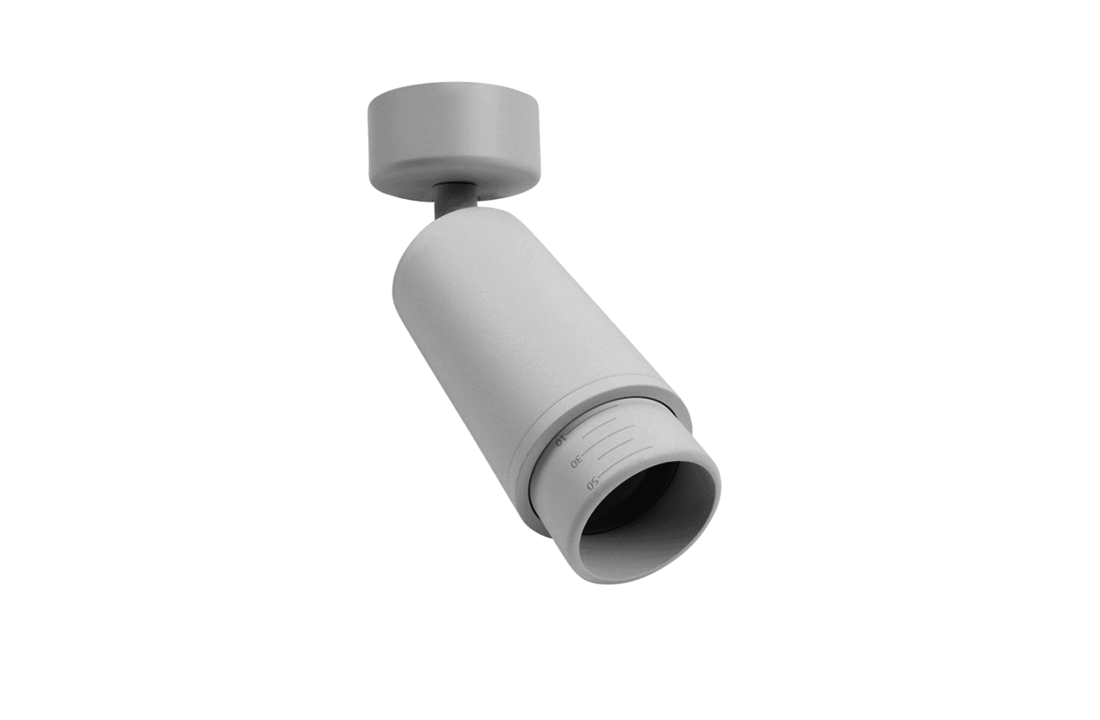 Led opbouwspot | GU10 fitting | Oberon | Wit | Verstelbare Lens