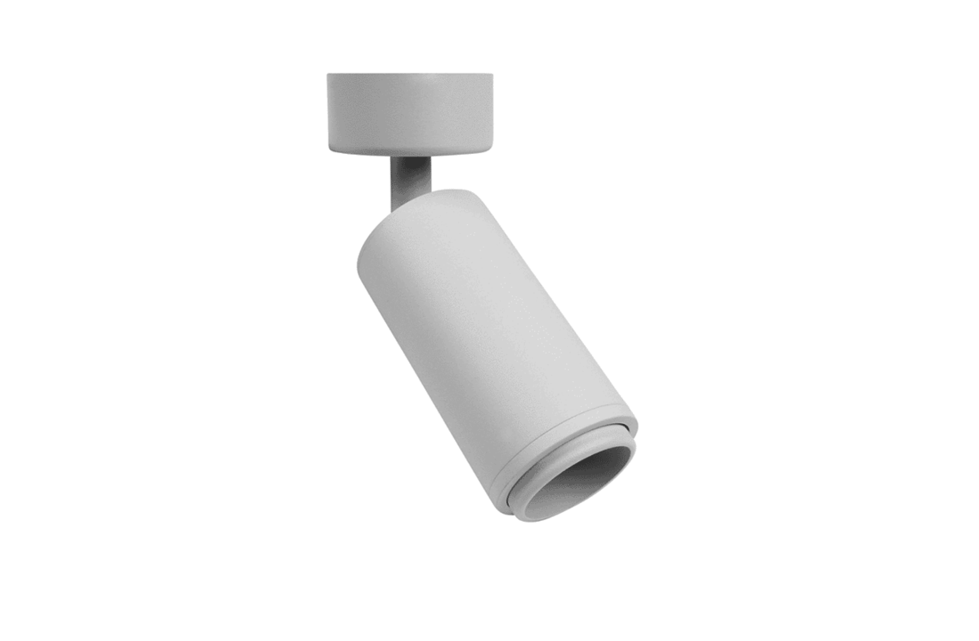 Led opbouwspot | GU10 fitting | Oberon | Wit | Verstelbare Lens
