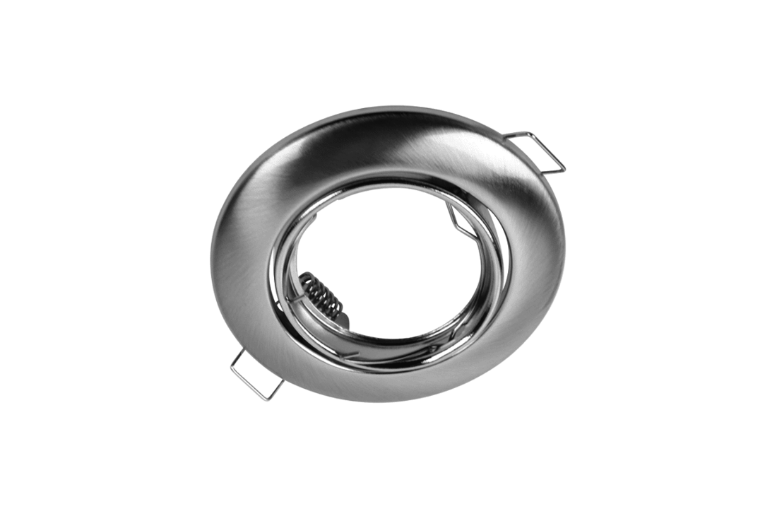 GU10 Armatuur Istrië - IP20 - Geborsteld aluminium - Kantelbaar - Budget-Line
