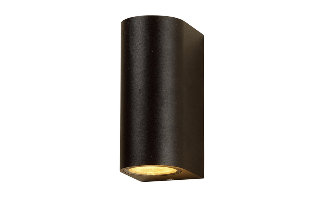 Dimbare LED wandlamp Texas - Zwart - IP44 - Up & Downlight