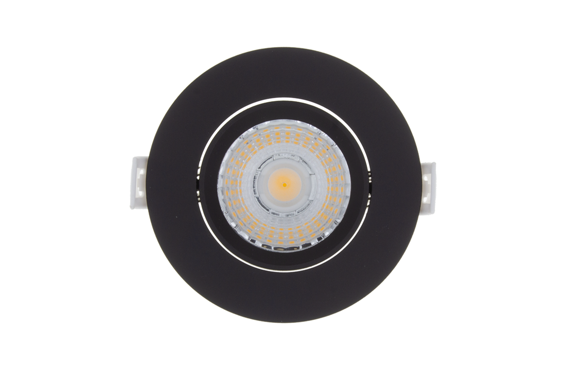 Led Inbouwspot Janus - 6 watt - Dim to Warm - Hoge Kwaliteit - Mat Zwart