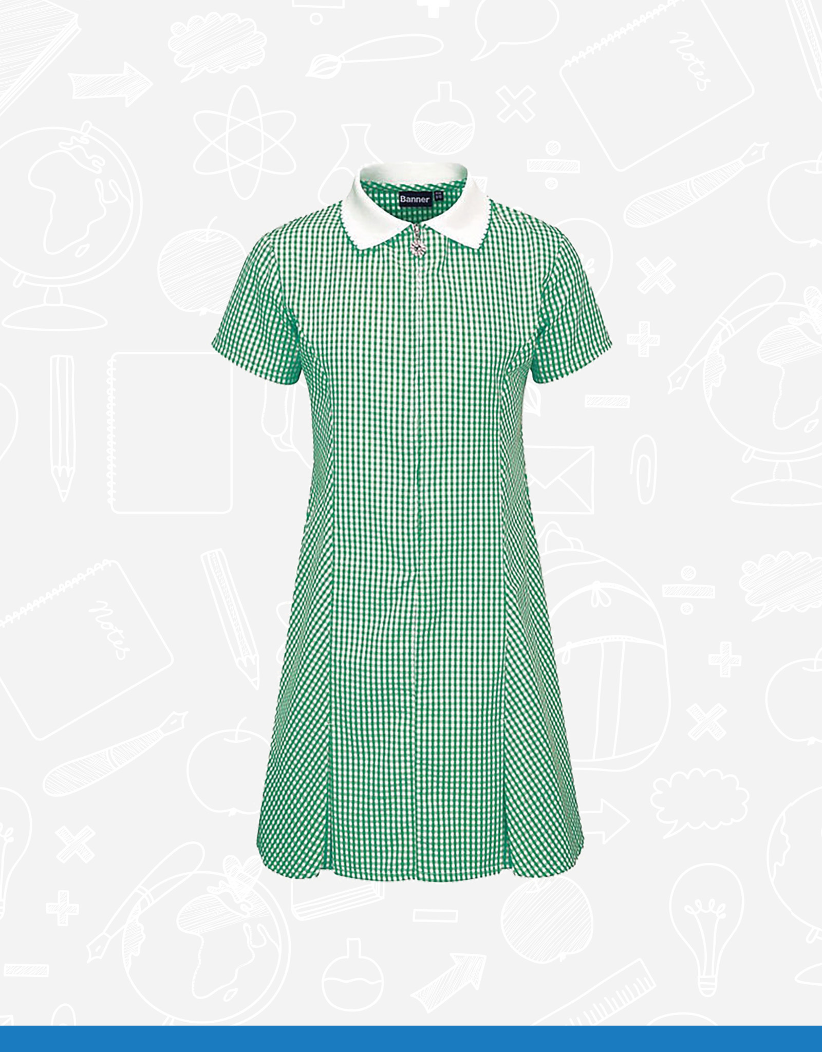 green primary school summer dress