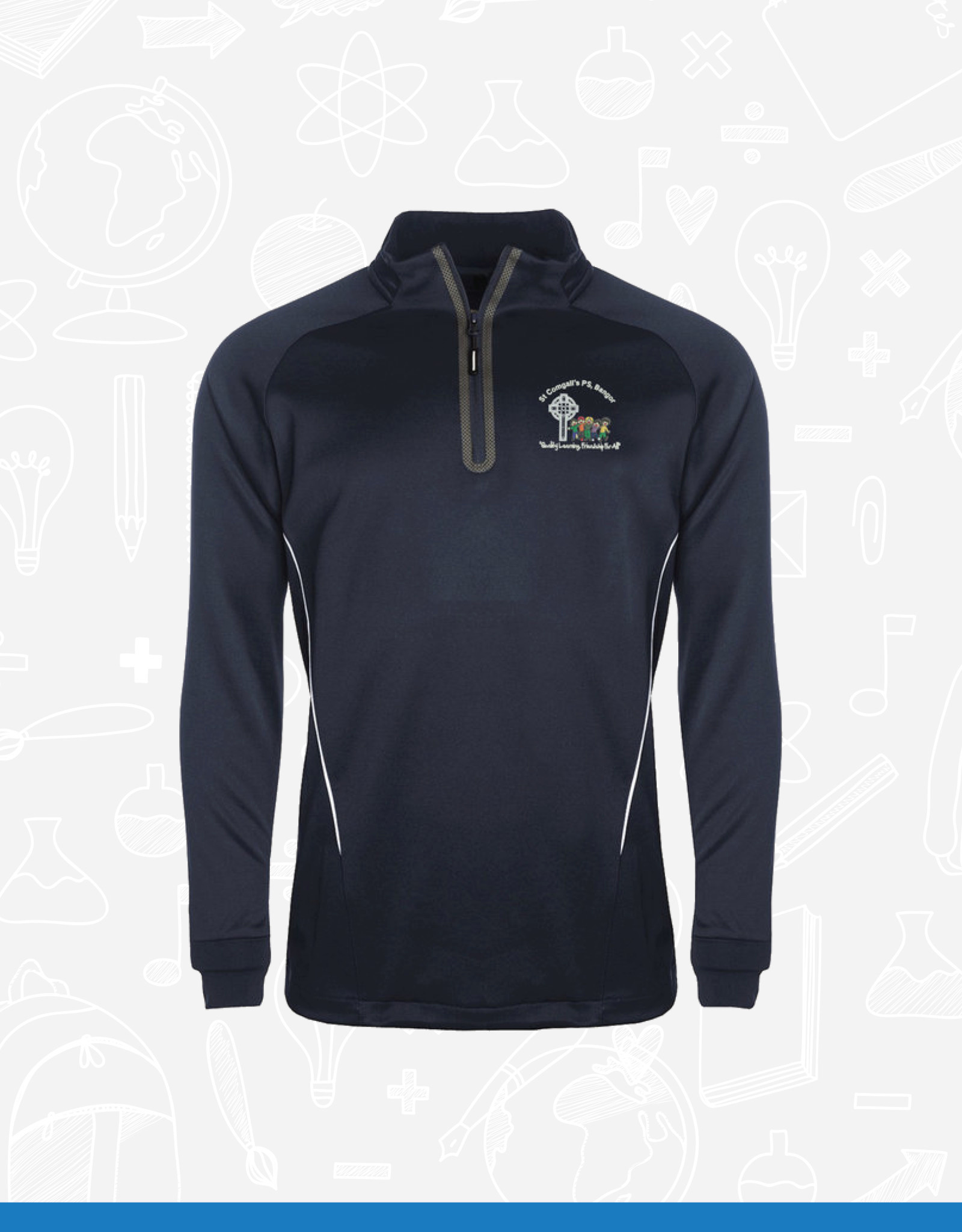 Aptus St Comgall's Primary PE 1/4 Zip Top (111891)