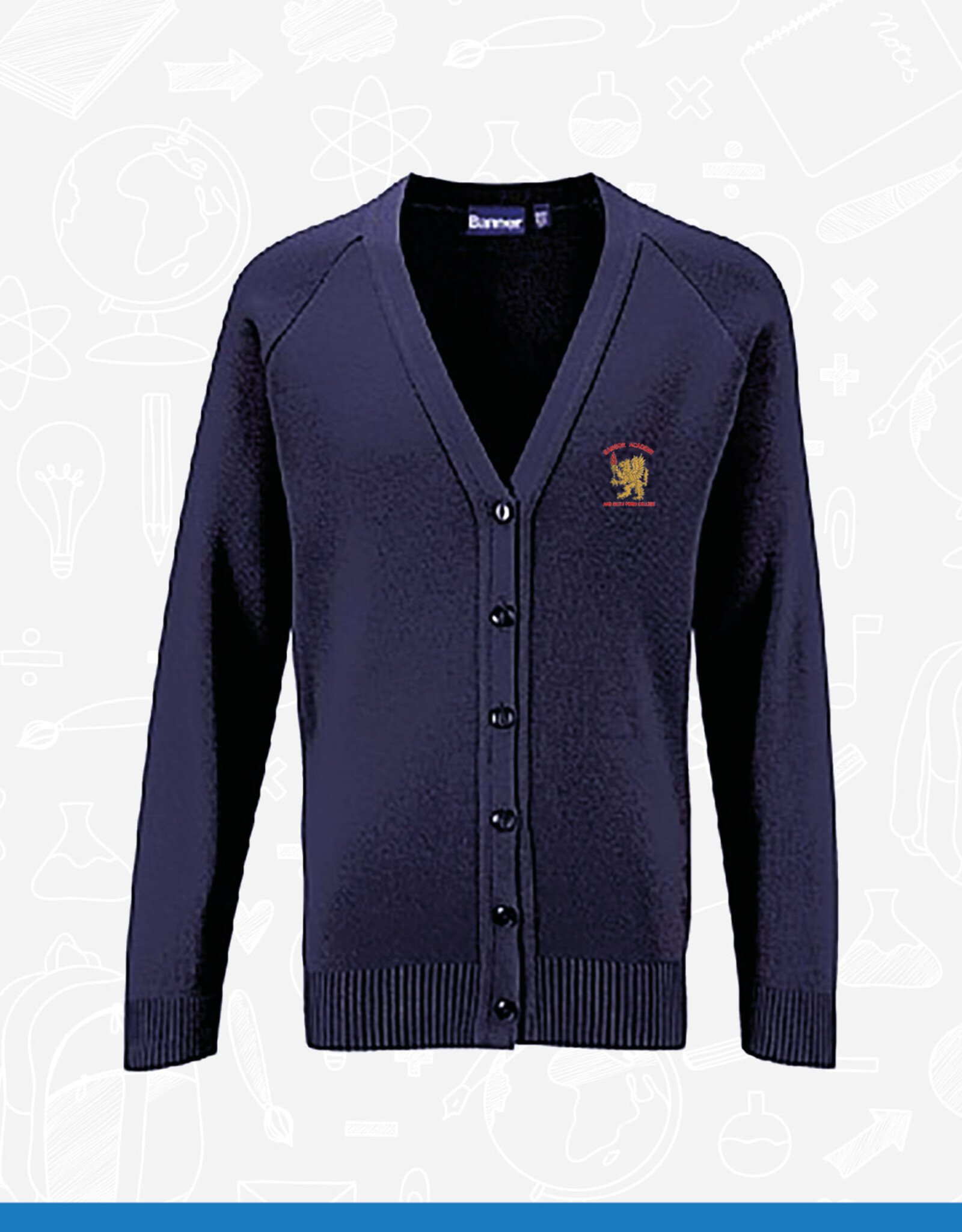 Banner Bangor Academy 6th Form Cardigan (1WQ)
