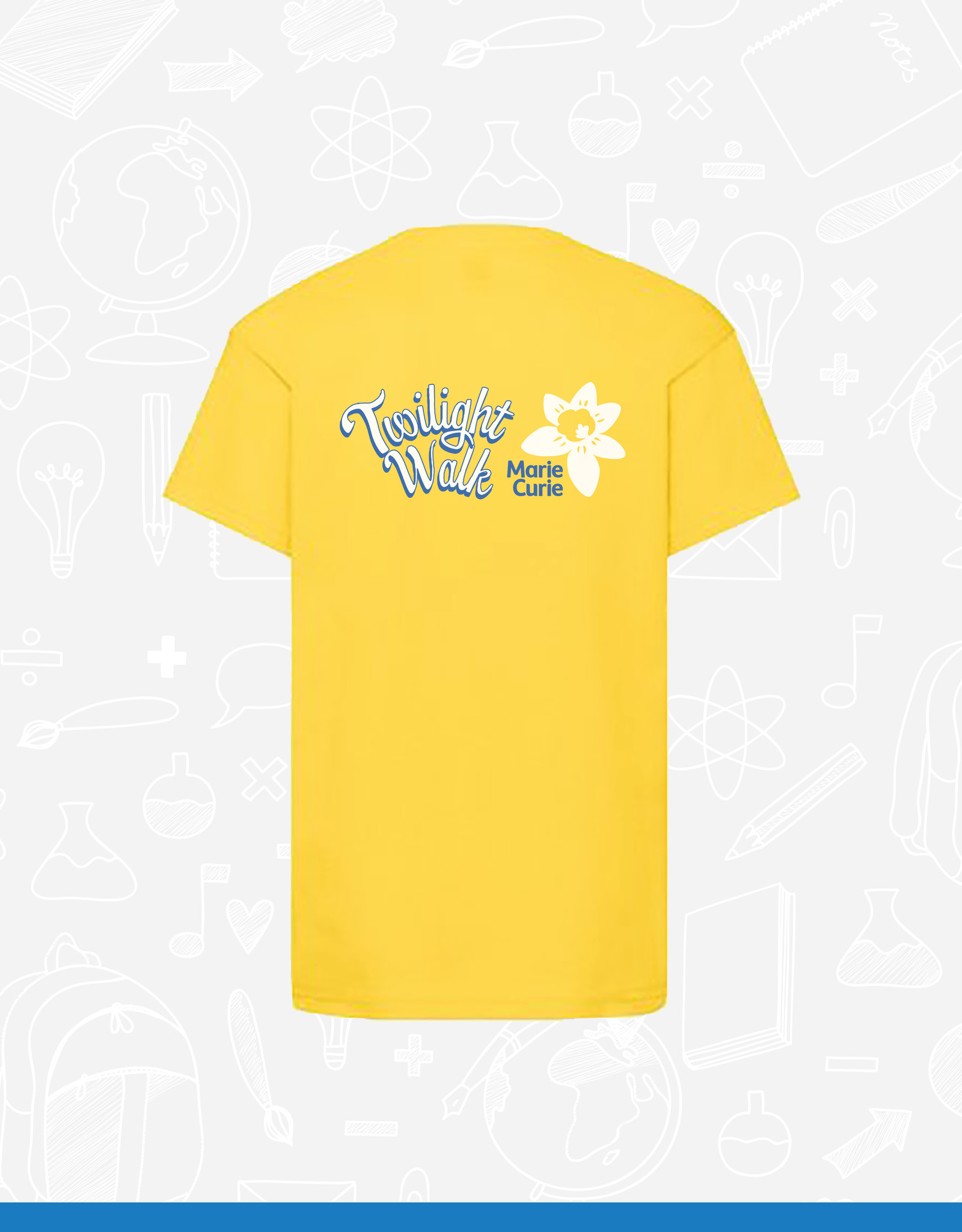 Fruit of the Loom Childrens T Shirt in Yellow Size 7-8 SS6B
