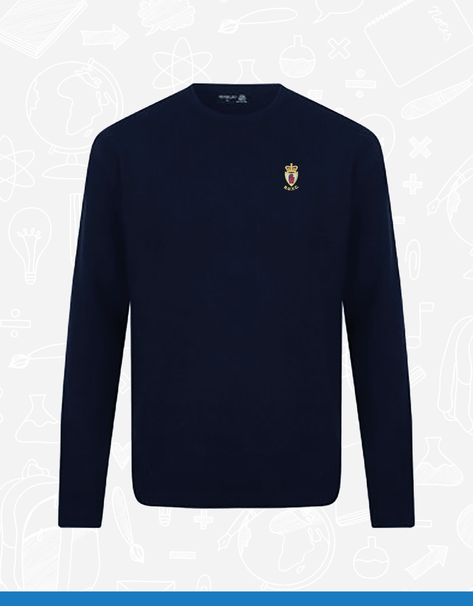 Henbury RUYC Henbury Lambswool Crew Neck (H735)