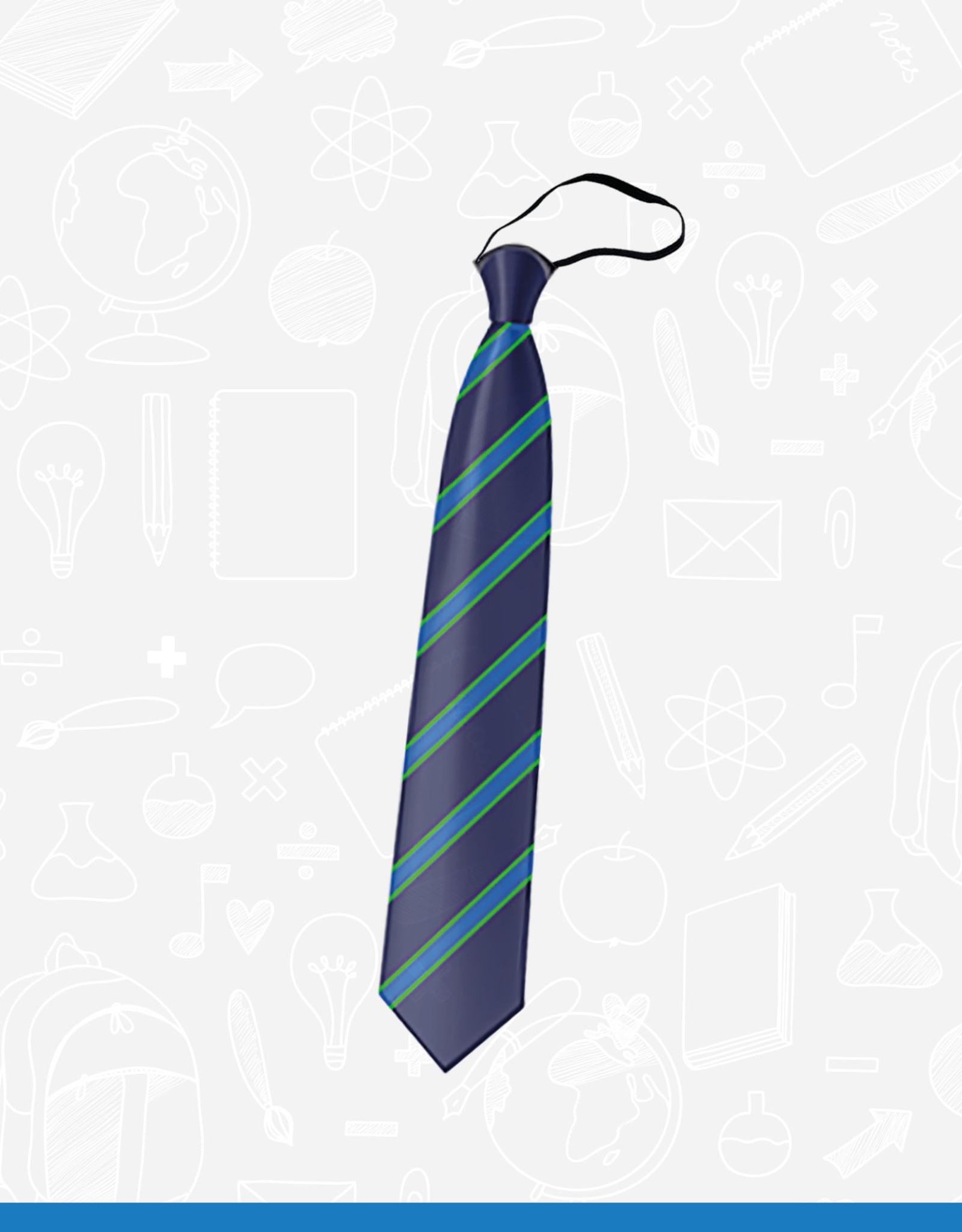 TSW Ties Park School Elasticated Tie - Year 8-12 Elasticated Tie