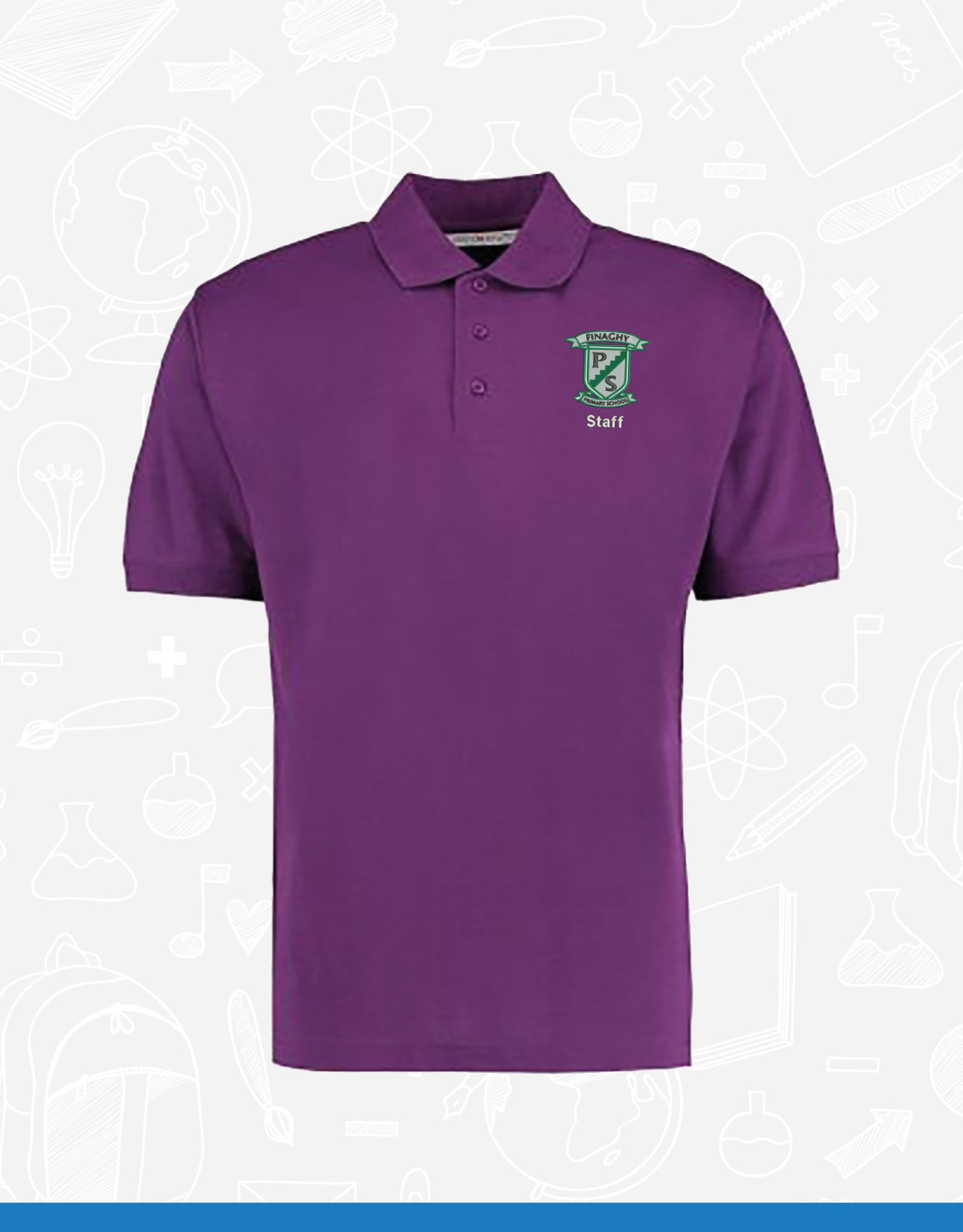 Kustom Kit Finaghy Primary Staff Pique Polo (K403)