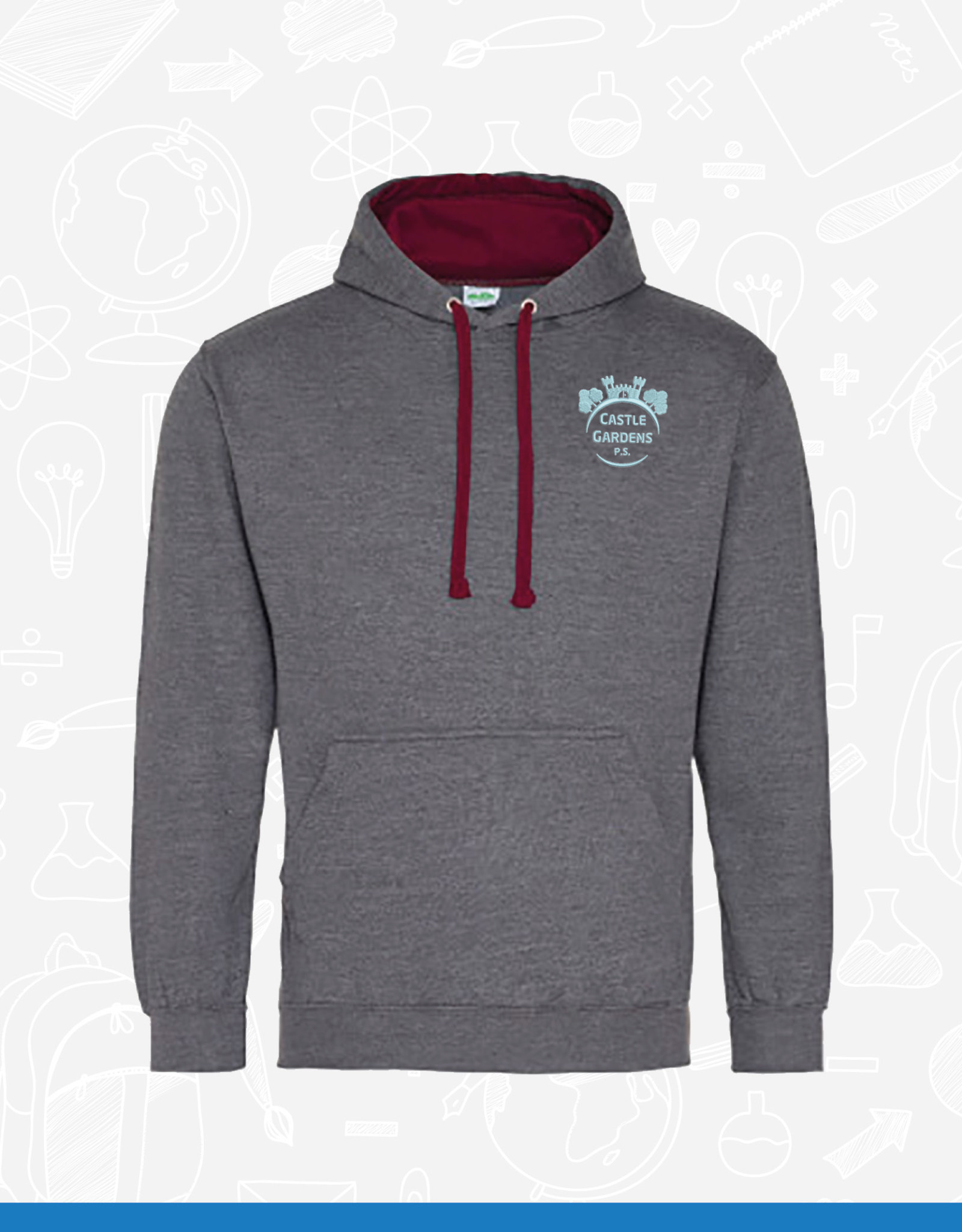 AWDis Castle Gardens Staff Varsity Hoodie (JH003)