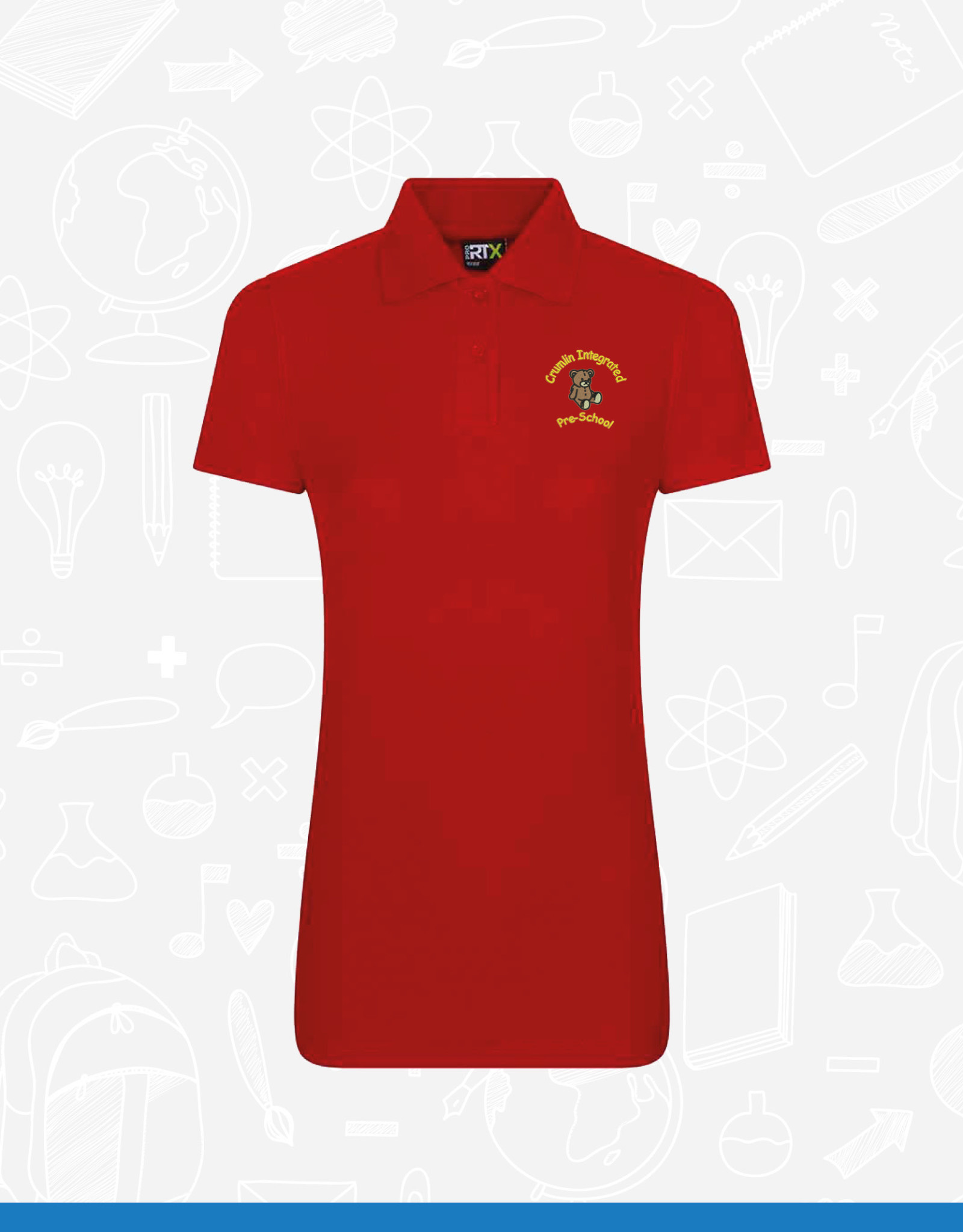 Pro RTX Crumlin Pre School Staff Ladies Polo (RX101F)