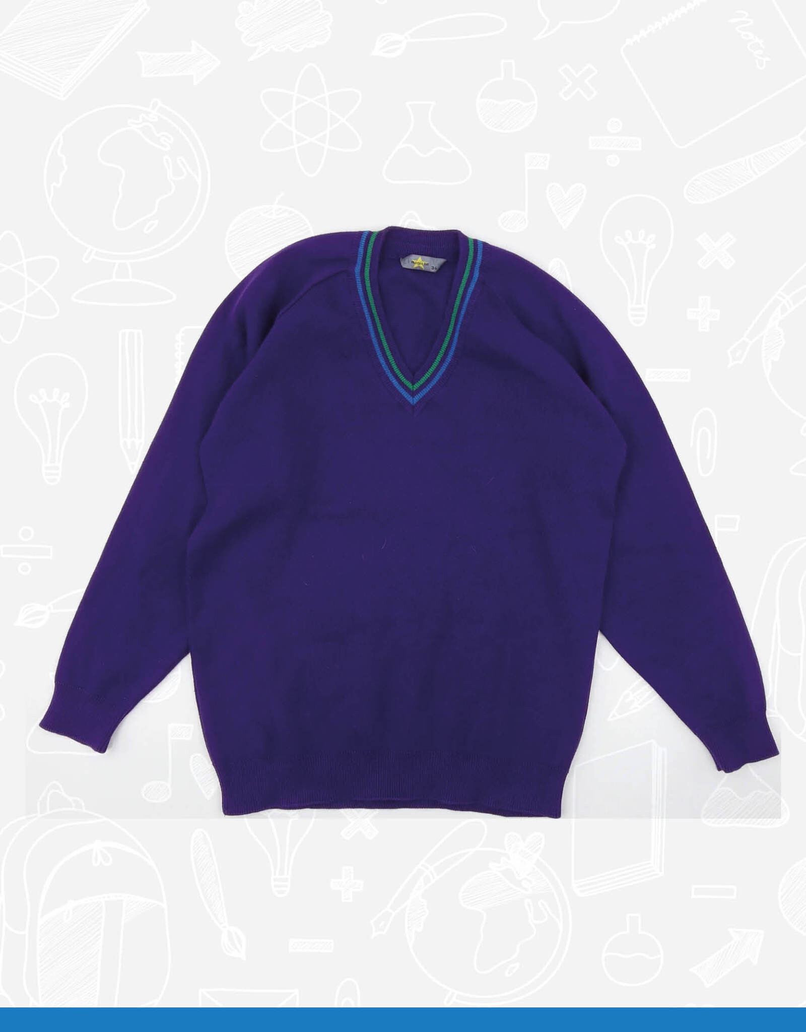 MagicFit Cedar Lodge Y8-10 V-Neck Jumper