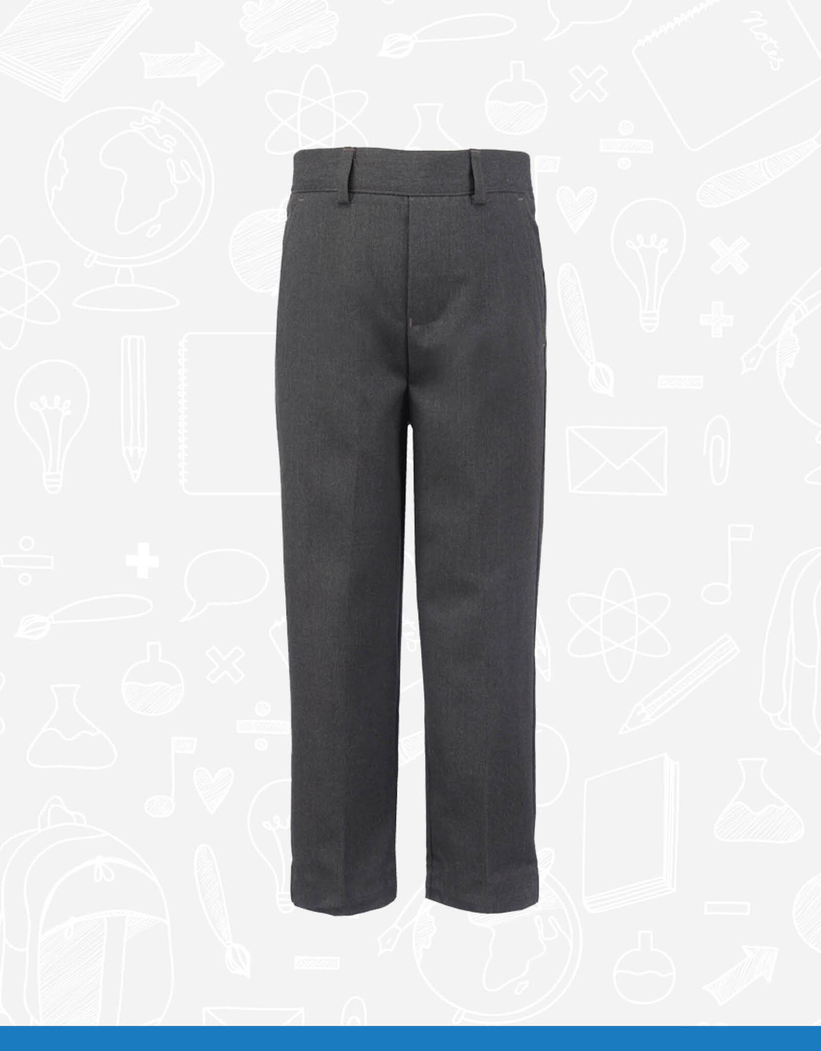 Banner Grey Relaxed Fit Trousers (1K12)