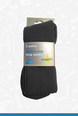 MagicFit Long Socks (2 Pack) (15/SG/2)  School Grey 6 - 8.5