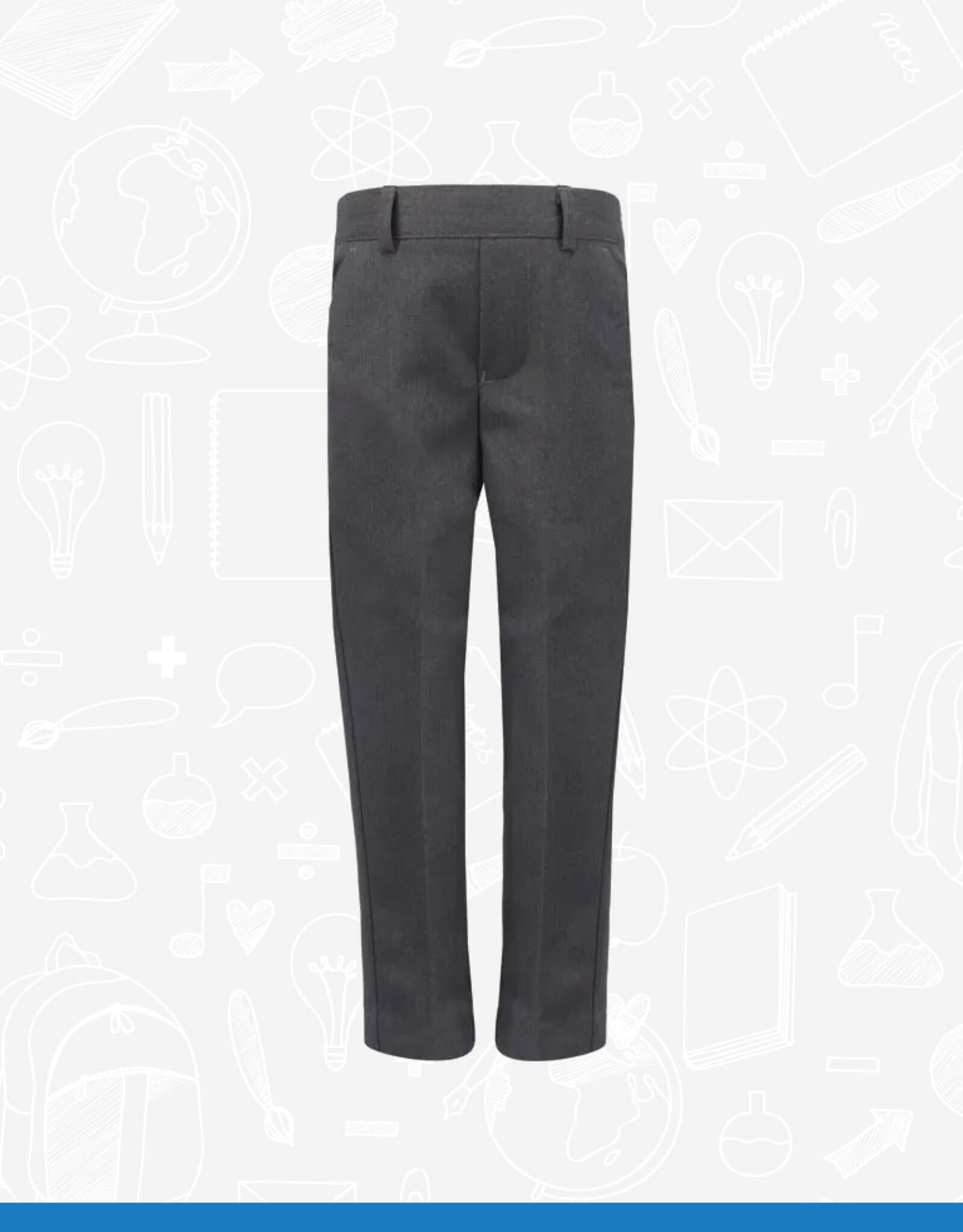 Banner Grey Slim Fit Mock Fly Trouser (1K11)