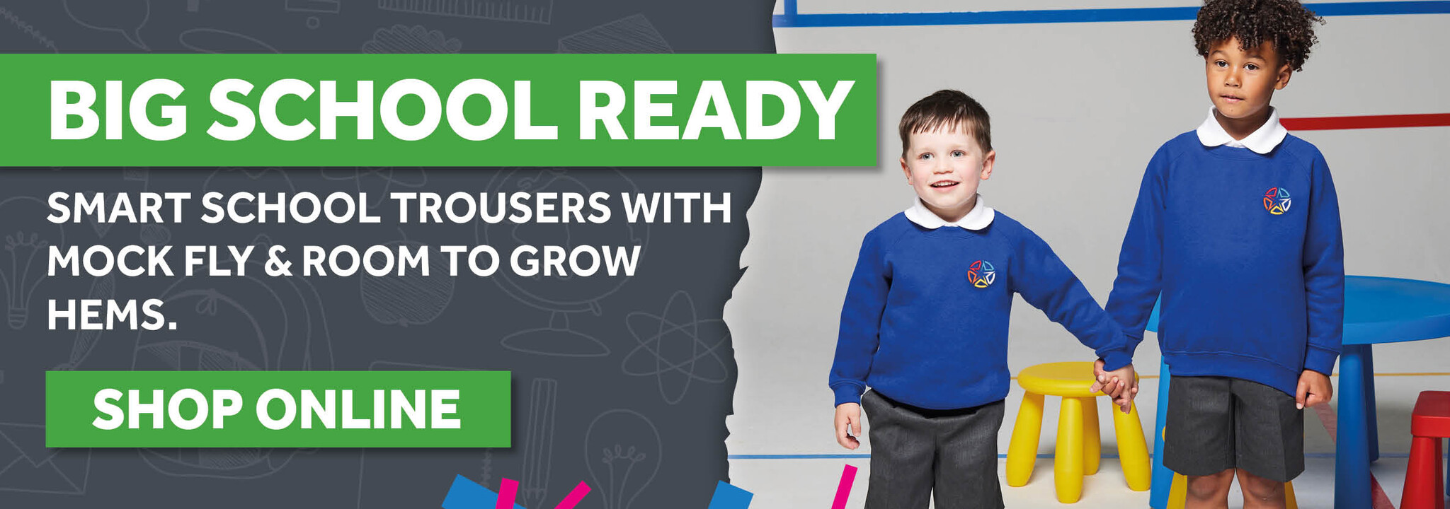 P1 Mock Fly Trousers