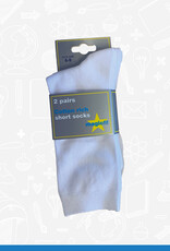 MagicFit Short Socks (2 Pack) (36/WH/2)  White 6 - 8.5