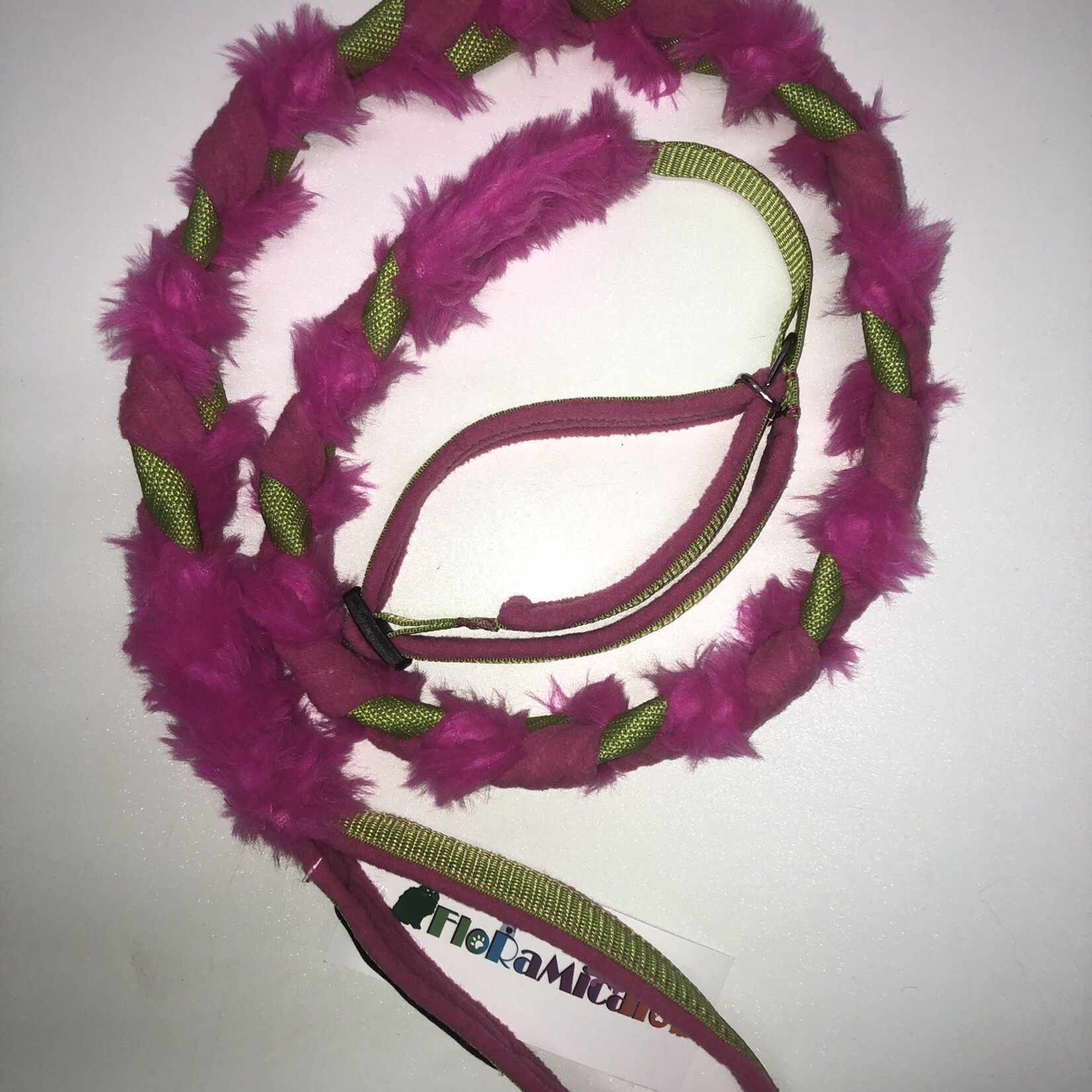 Floramicato Fluffy leash + collar L