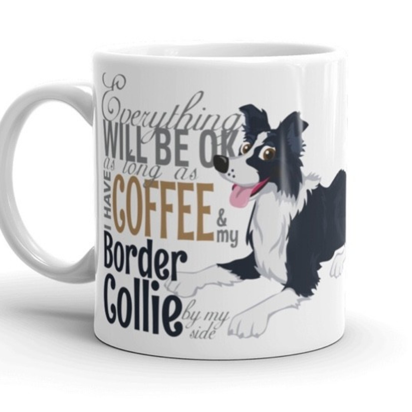 Doggygraphics DG mok BC black and coffee