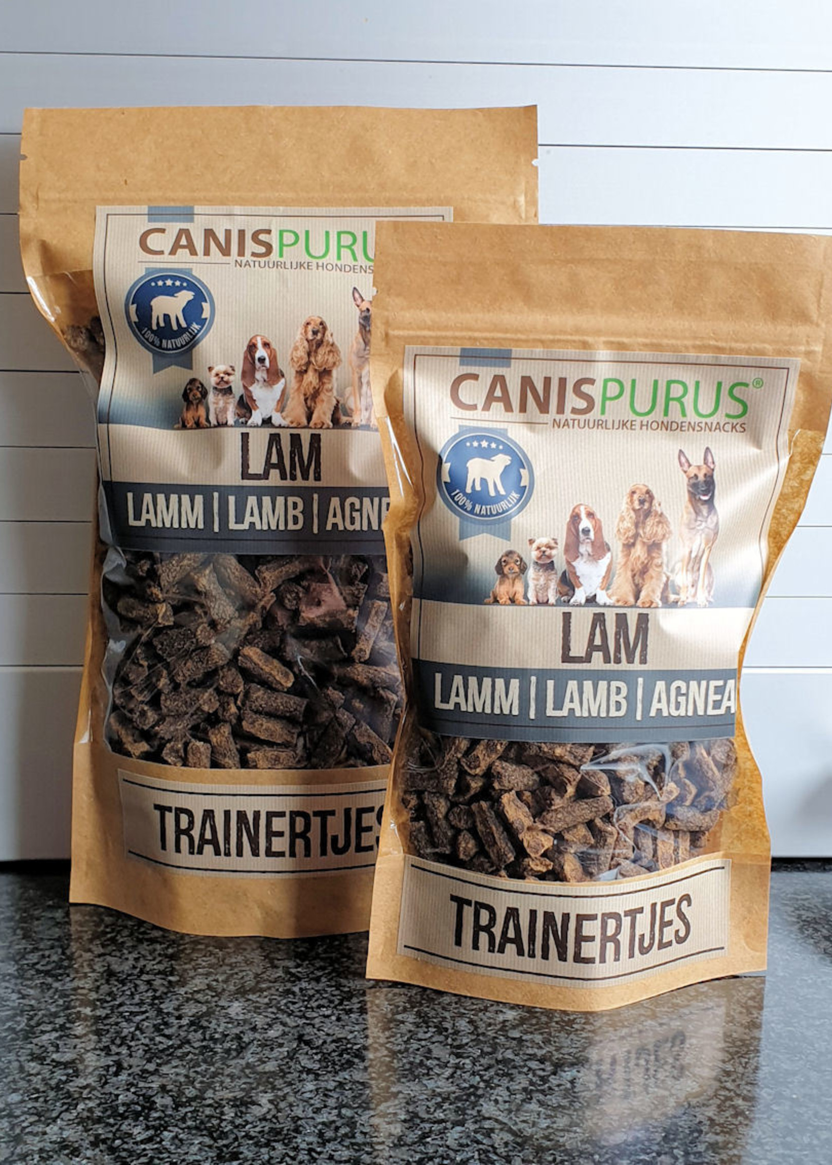 Canis Purus trainertjes lam 500 gr Dogs Make My Day