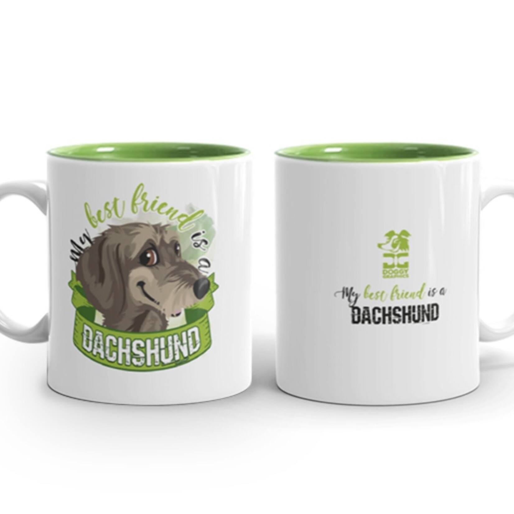 Doggygraphics DG mok best friend Dachshund ruwhaar