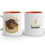 Doggygraphics DG mok best friend Dachshund korthaar bruin tan