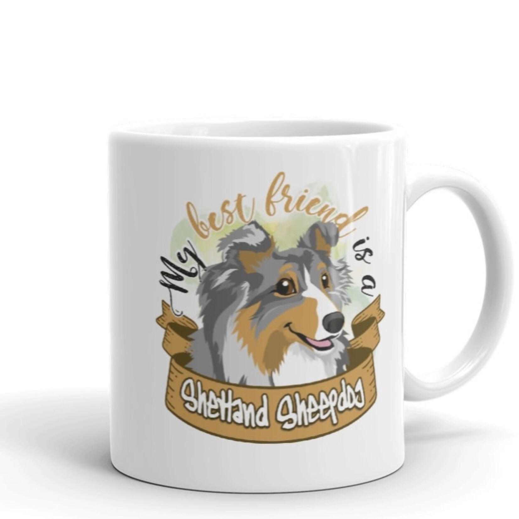 Doggygraphics DG mok best friend Shetland Sheepdog bleu tri