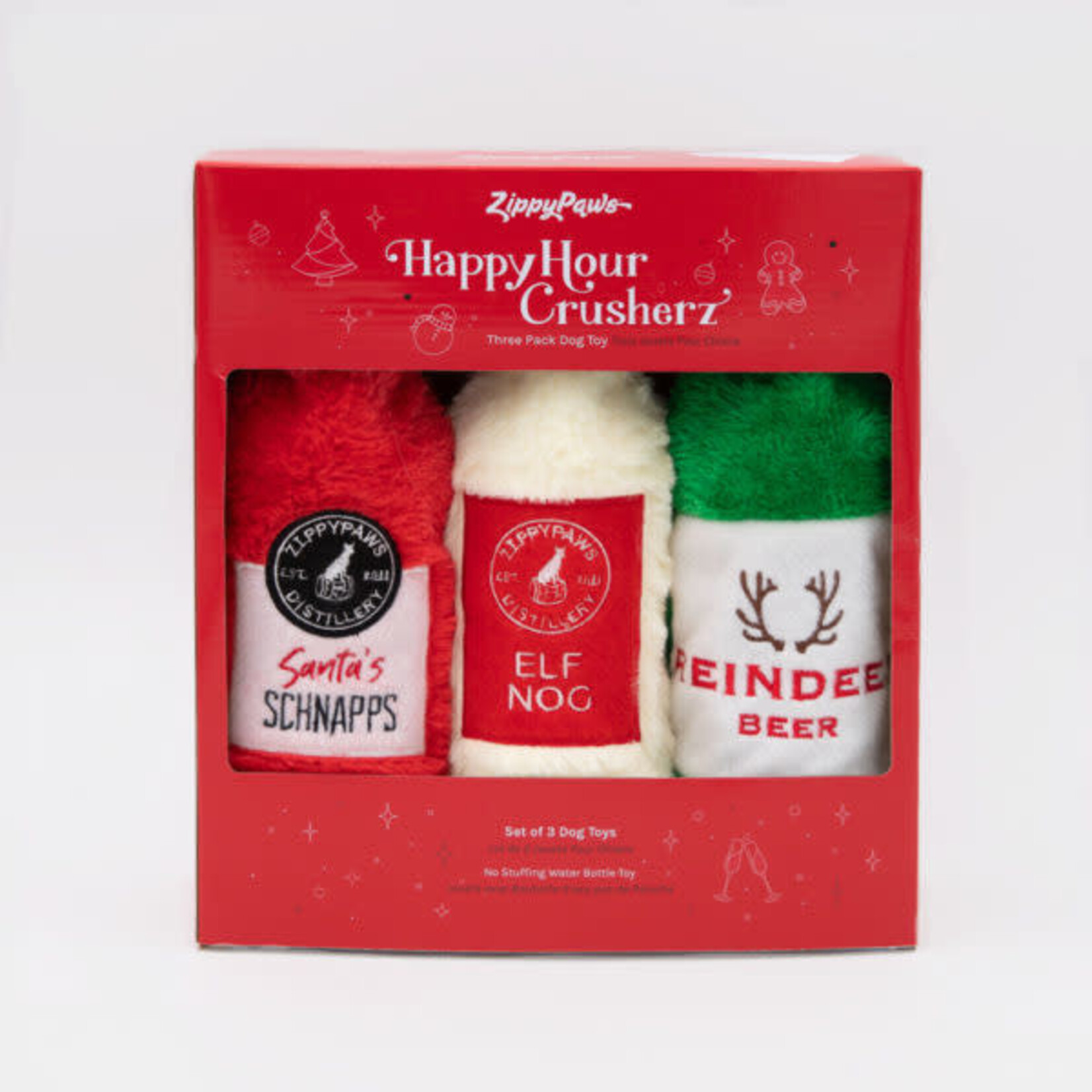 Zippypawz happy hour crusherz Three Pack X-mas