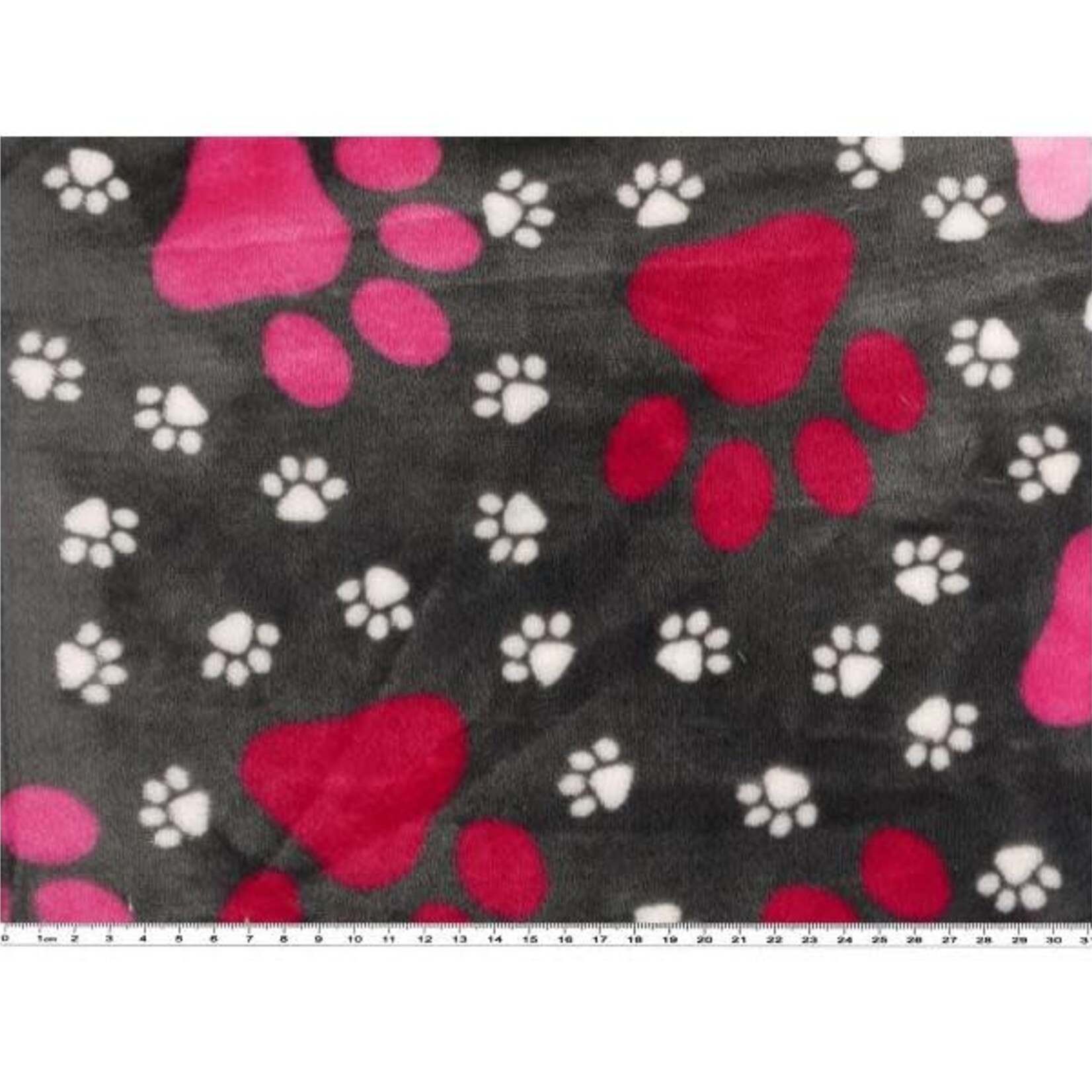 Dogs Make My Day hondendeken antraciet met fuchsia poten