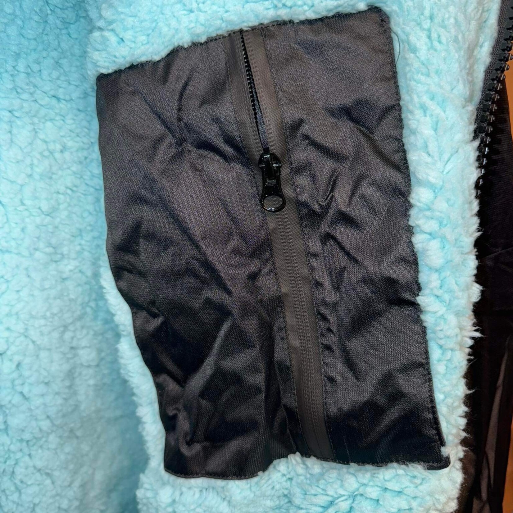Flexipets water - en winddichte jas zwart - l.blauw