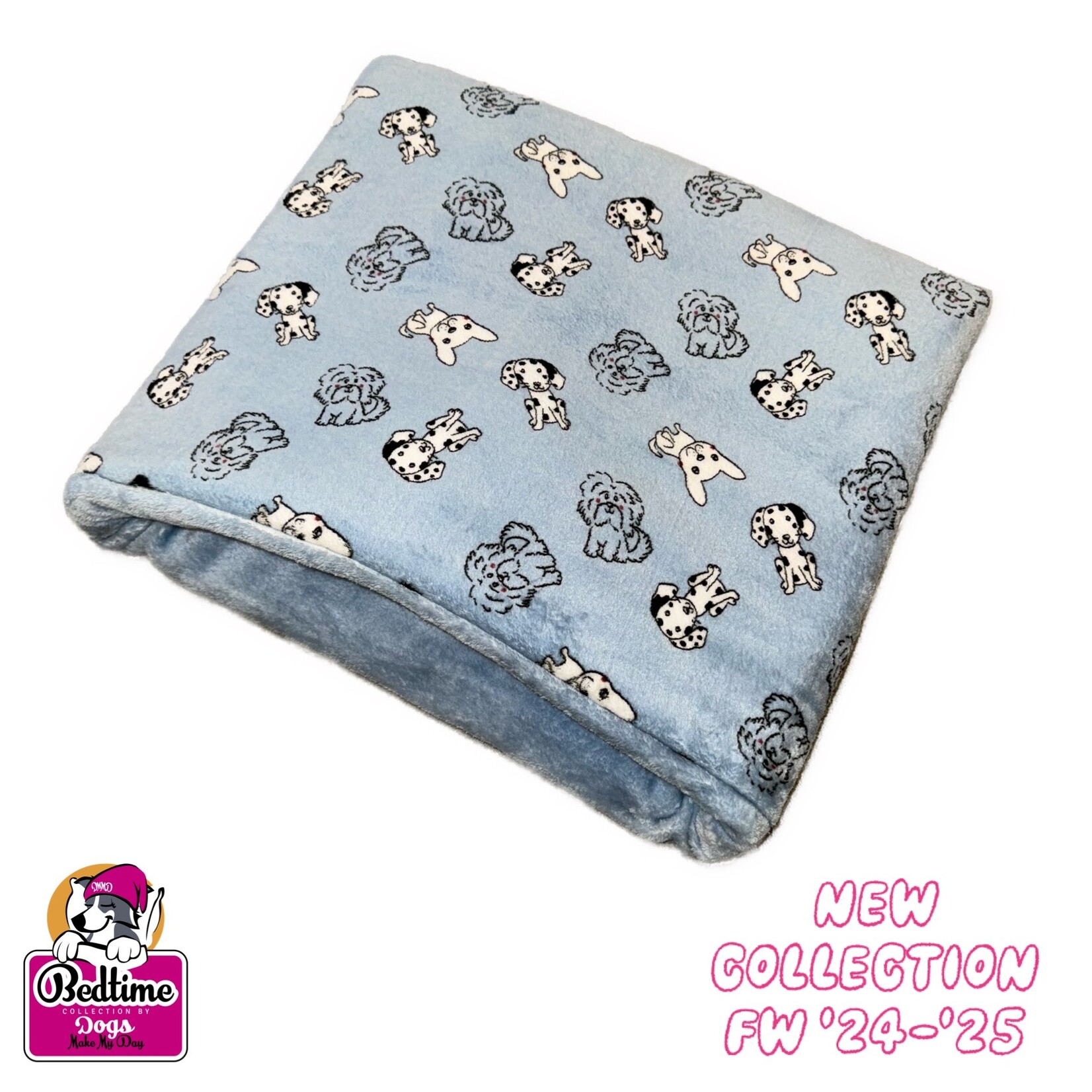 Dogs Make My Day hondenslaapzak doggies l.blauw