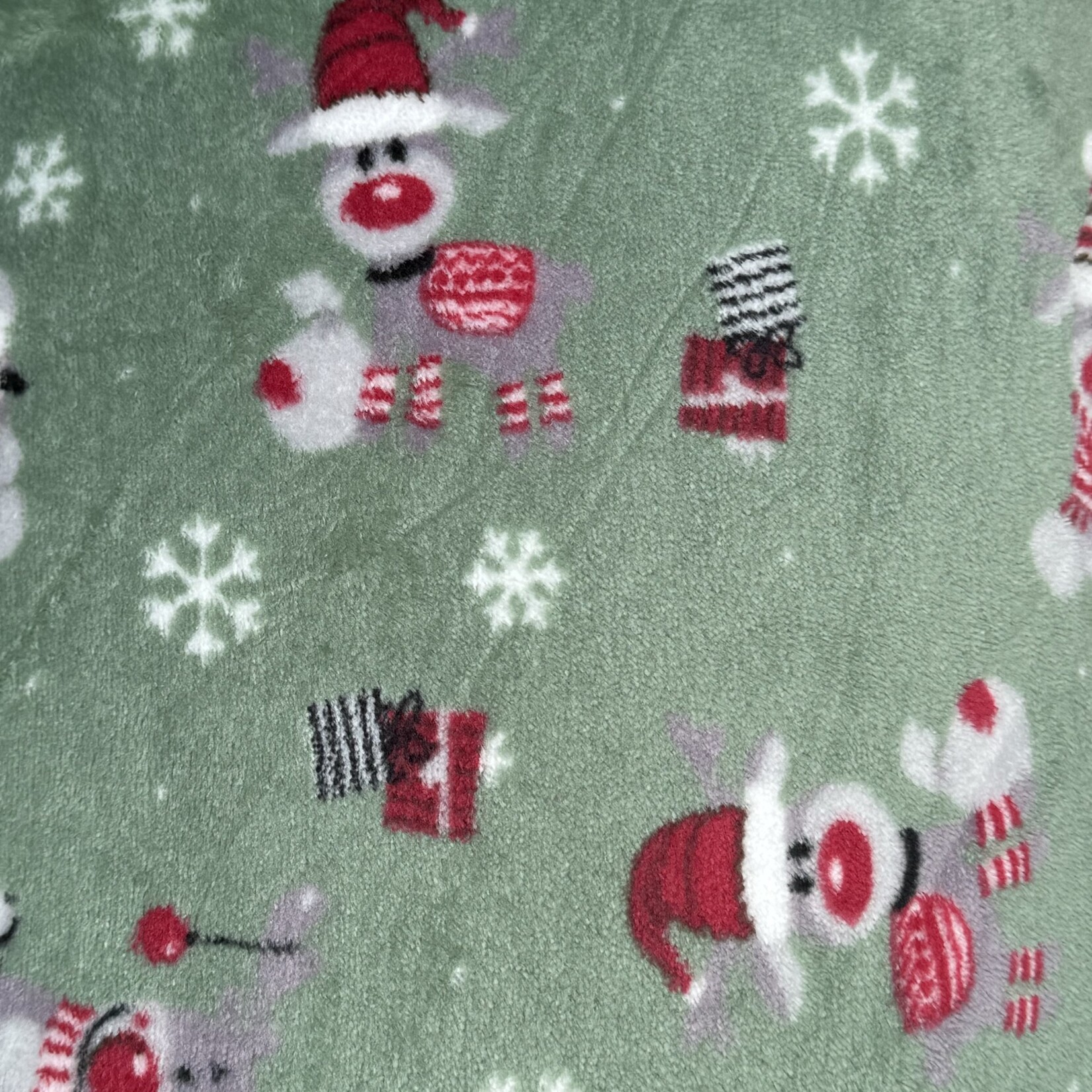 Dogs Make My Day hondenkussen Kerst rendier groen
