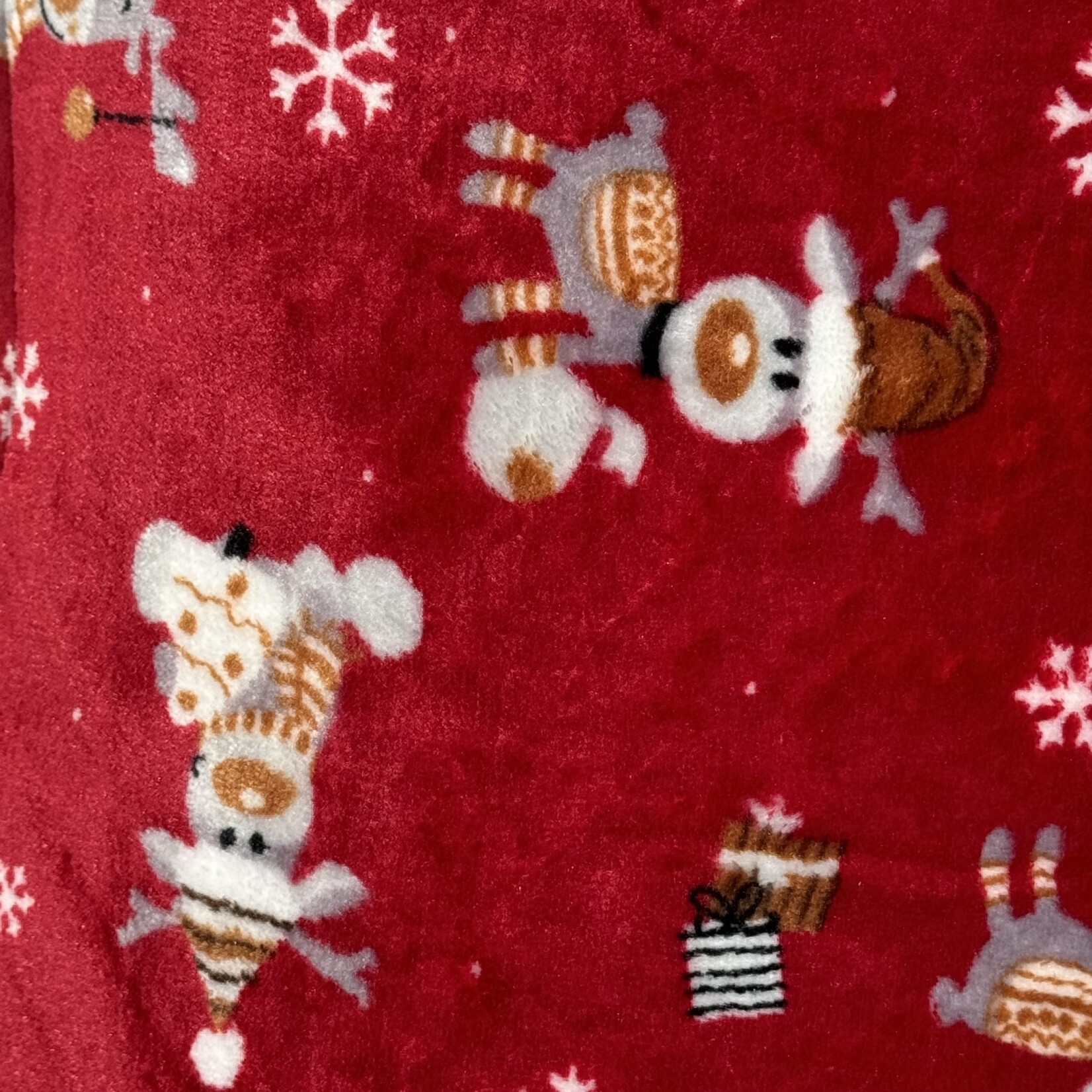 Dogs Make My Day hondendeken Kerst rendier rood