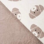 Dogs Make My Day hondenslaapzak hartenhondjes beige / wit