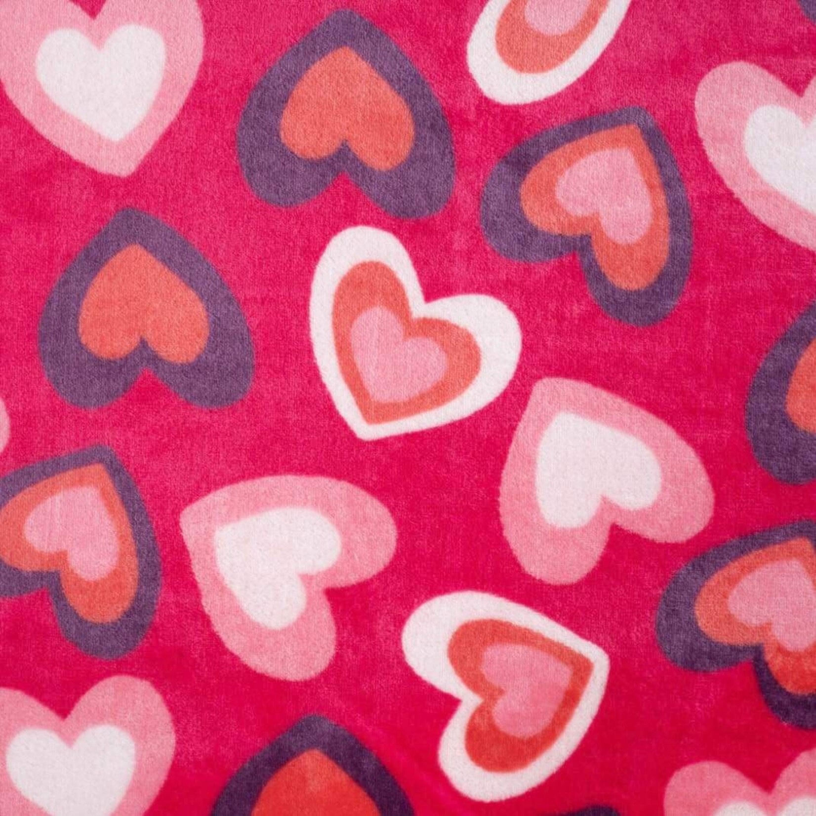 Dogs Make My Day hondendeken multi harten fuchsia