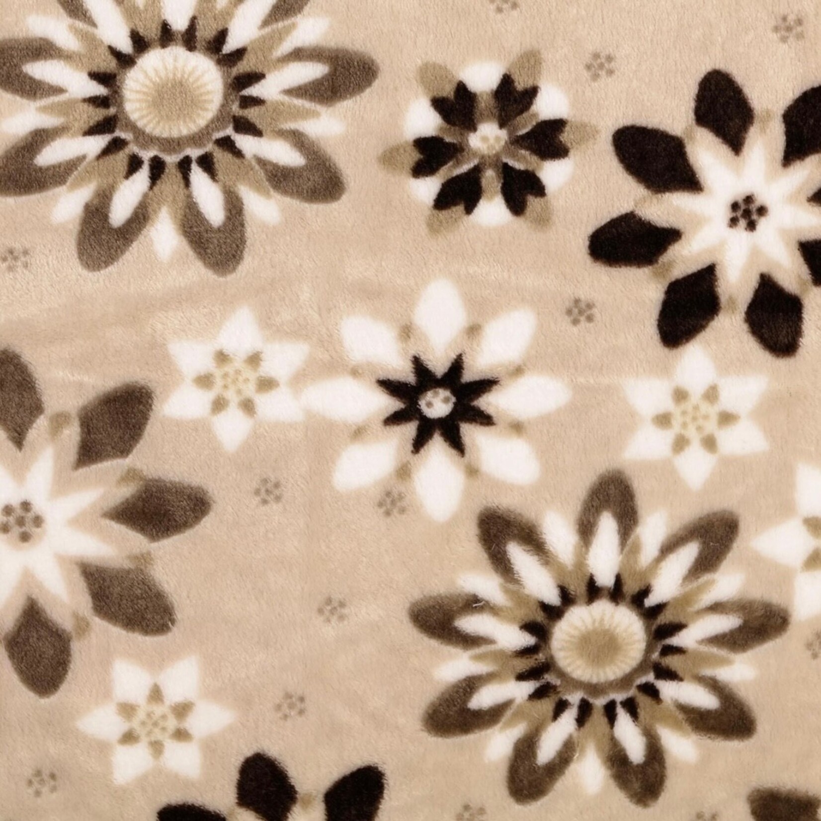 Dogs Make My Day hondenslaapzak flowers brownish