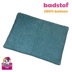 Dogs Make My Day badstof hondenkussen blauw