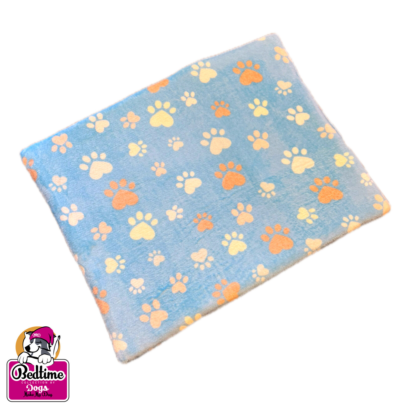 Dogs Make My Day hondenkussen turquoise poten