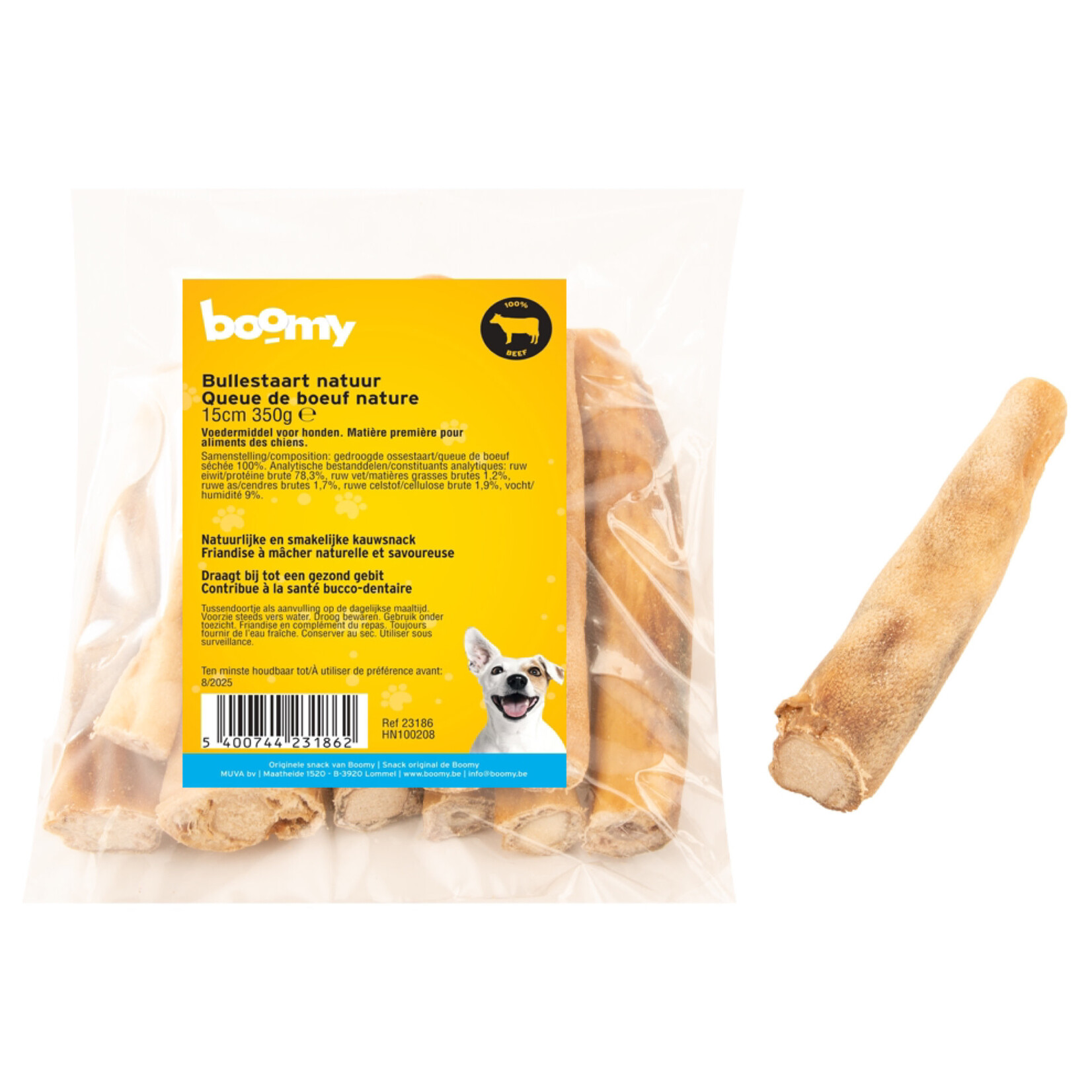 Boomy Bullestaart natuur 15 cm - 350 gr