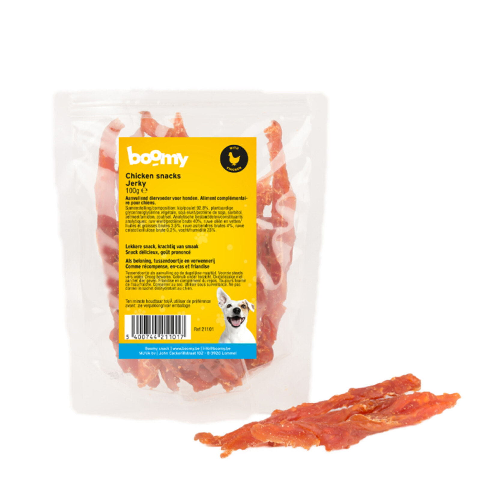 Boomy Chicken snacks jerky - 100 gr